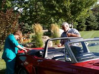 Lynette Brown Sali and Greg Sali&#39;s Mustang  Lynette Brown Sali and husband Greg&#39;s Mustang